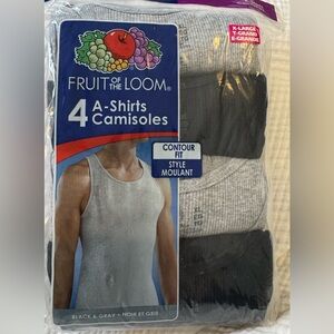 🌸Fruit of the Loom 4 PACK undershirts XL-TALL